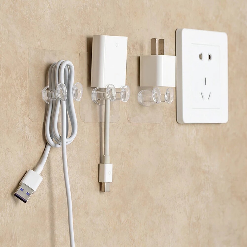 5/1Pcs Tường Lưu Trữ Móc Punch-Miễn Phí Cắm Điện Ổ Cắm Chủ Nhà Bếp Tàng Hình Tường Móc Dính Móc Áo Phòng Tắm