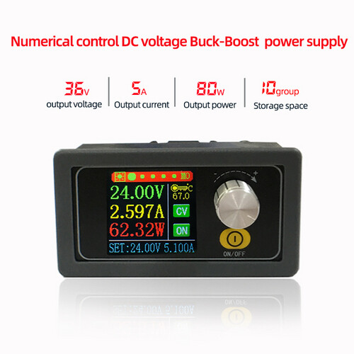 Original XYS3580 DC DC Buck Boost Converter CC CV 0.6-36V 5A Power Module Adjustable