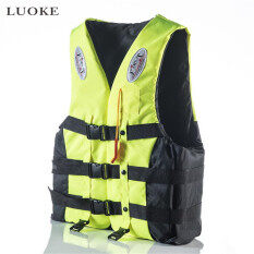 Áo Phao Cứu Hộ Luoke Cho Người Lớn, Áo Phao Bơi Sọc Phản Quang An Toàn Lướt Sóng Cứu Hộ 3 Màu