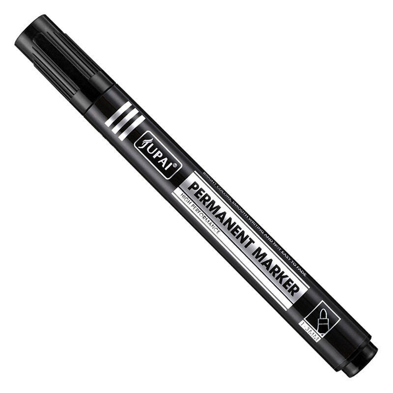 Waterproof Marker Pen Oil Permanent Dual Tip 2.8 mm Nib Black Blue Red