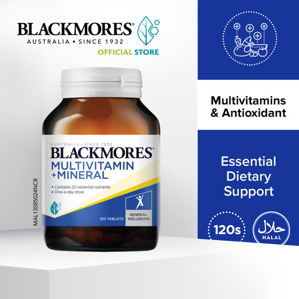Blackmores Multivitamins + Minerals 120S (EXP 9/24) Lazada