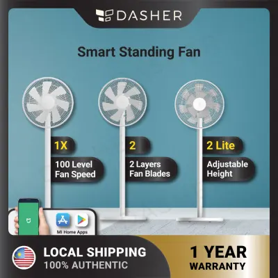 Smart Standing Fan 1X / 2 / 2 Lite Smart Fan 7 Blades Silent operation Natural Wind English Set - App Control