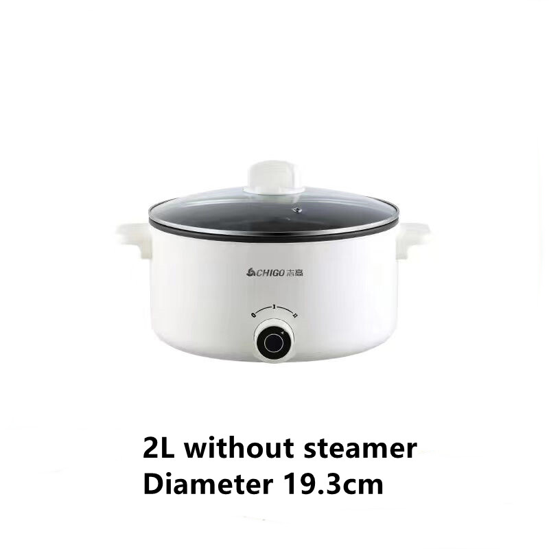 Chigo Small Electric Cooking Pot Double-layer Mini Electric Cooking Pot Household Steamer Hot Pot Electric Pot Multi-function