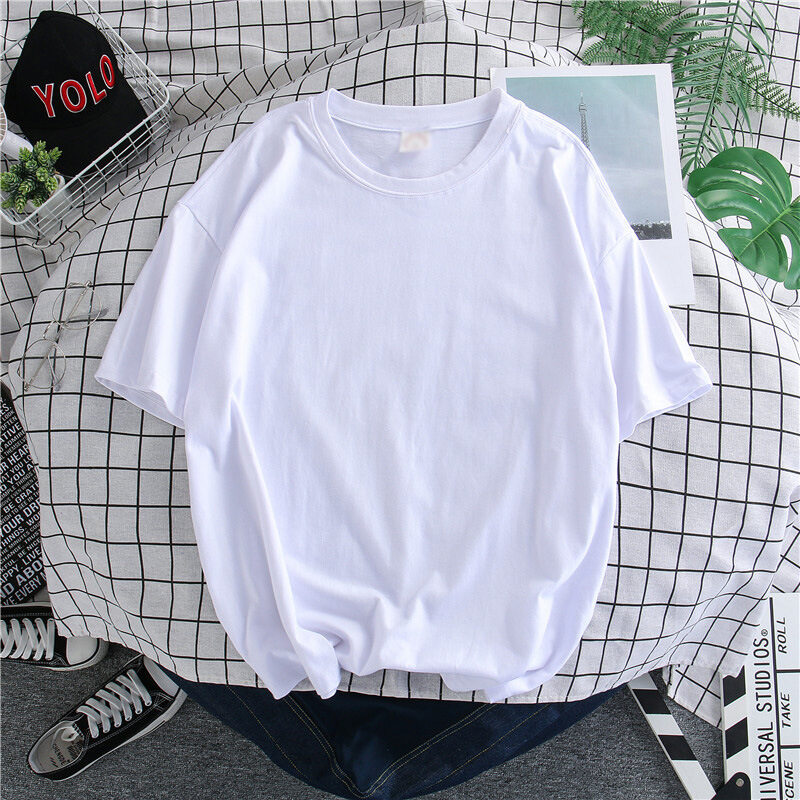 S-5XL Mới Mùa Hè 2020 Áo Thun Màu Trơn Áo Sơ Mi Nam Tay Ngắn Dáng Rộng Cho Nam Thiếu Niên Áo Thường Ngày Nam Ngoại Cỡ Dáng Rộng Quần Áo Ngắn Tay Mỏng Áo Thun Cỡ Lớn Màu Trơn Hàn Quốc