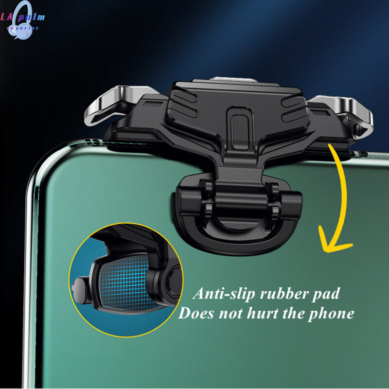 2pcs Gt02 Game Trigger Compatible For Pubg Aim Shooting Button Controller Gamepad Compatible For Iphone 13 Android