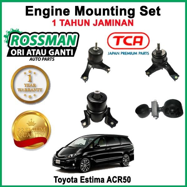 Toyota Estima ACR50 TCA Engine Mounting Set 1 Year Warranty Lazada