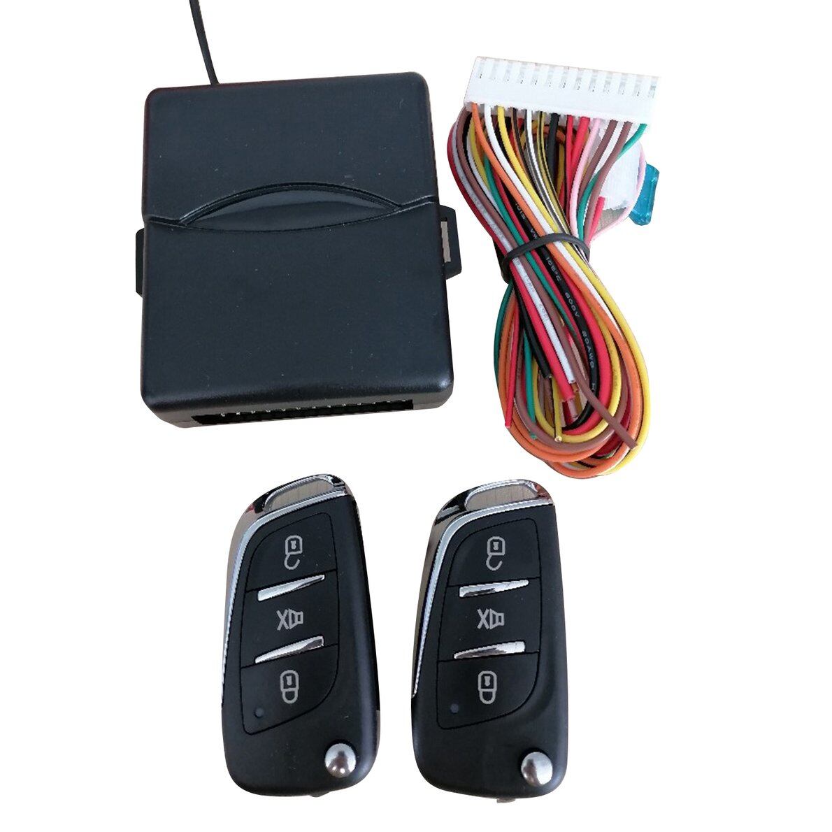 Top Sale Universal Car Auto Keyless Entry System Button Start Stop LED Keychain Central Kit Door Lock With Remote Control