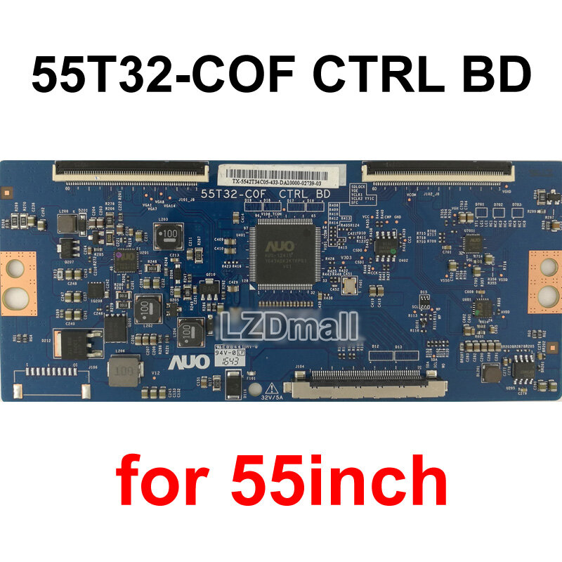 1pc tcon board 55t32-cof ctrl bd 55t32-c0f tv t-con logic board for 43inch 50inch 55inch