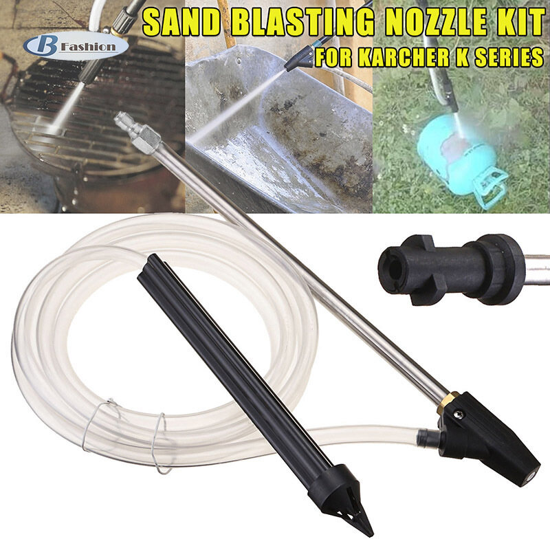 B-F Sandblasting Device Kit Sand Wet Blasting Washer 1/4 High Pressure Accessories