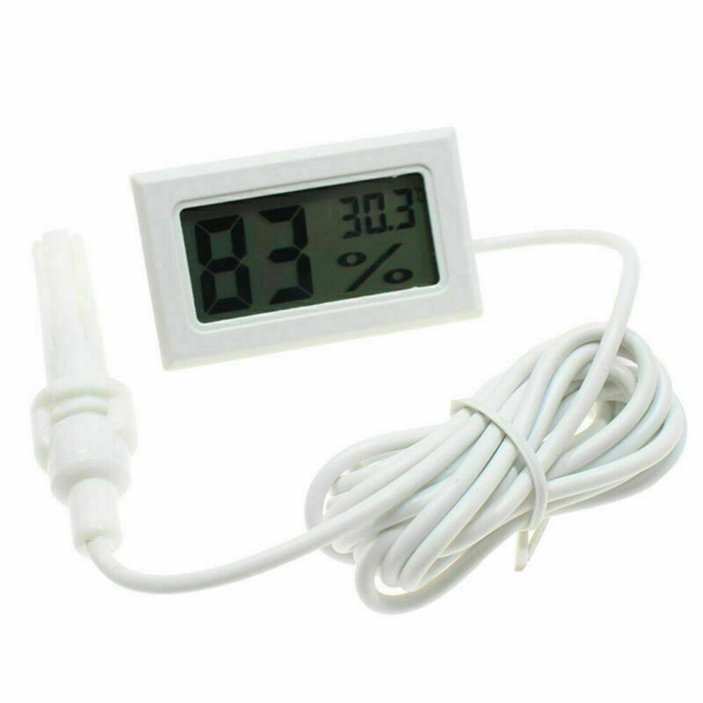 Comforhome Embedded Temperature And Humidity Meter Fy-12 Electronic Hygrometer Digital Temperature And Humidity Meter+Probe+Battery