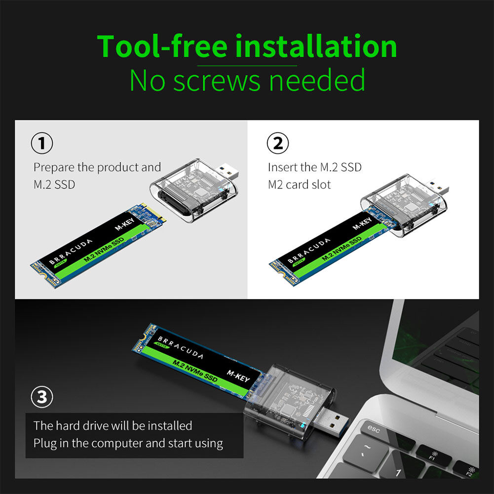 Hộp Đựng Ổ Cứng Gắn Ngoài Ổ Cứng SSD M2 M.2 Sang USB3.0 Gen 1 5Gbps SSD Cho SATA M.2