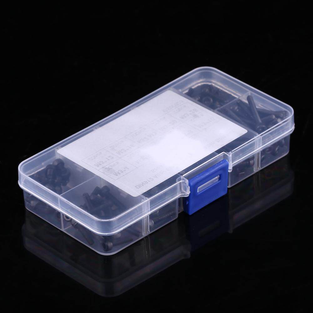 280Pcs/Box M3 Cap Head Hex Socket Bolt Screw Nut Metric Machine Fastener Assortment Set