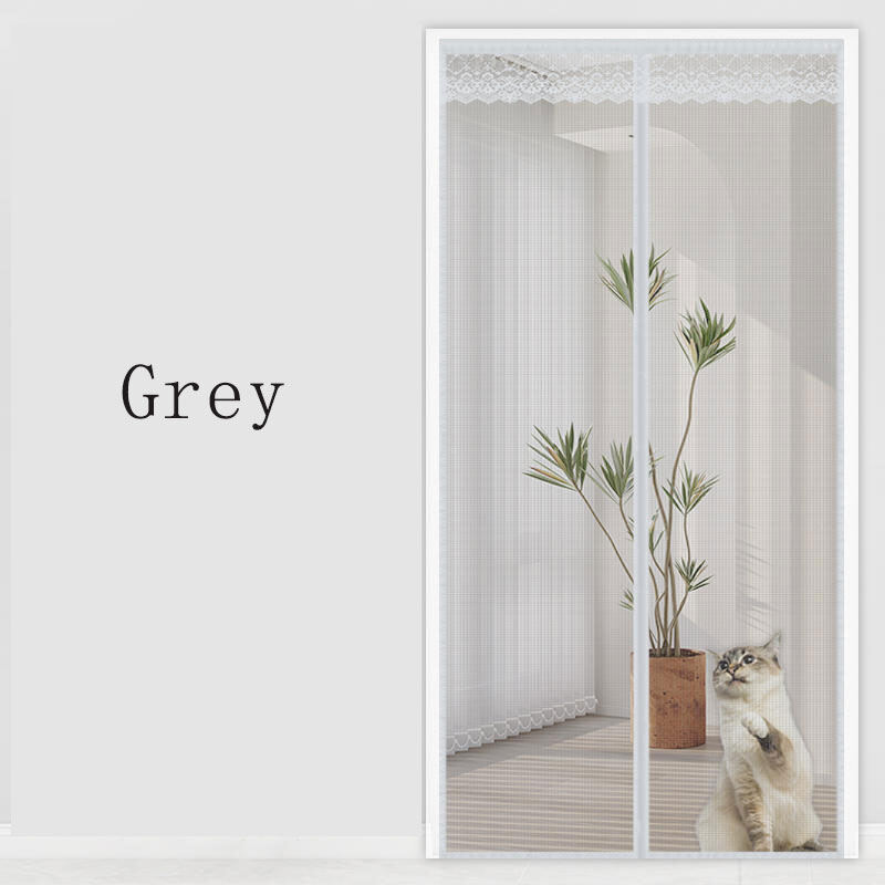 Magnetic Door Screen Custom Size Mosquito Net Curtain Fly Insect Automatic Closing Invisible Mesh For Kitchen indoor living room