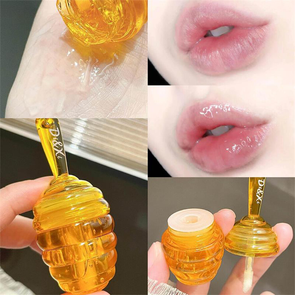 DIXI Honey Lip Gloss Lip Oil Shiner Moisturizer Clear Glossy Repair Cracked Dry Lips Hydrating Lip Tint