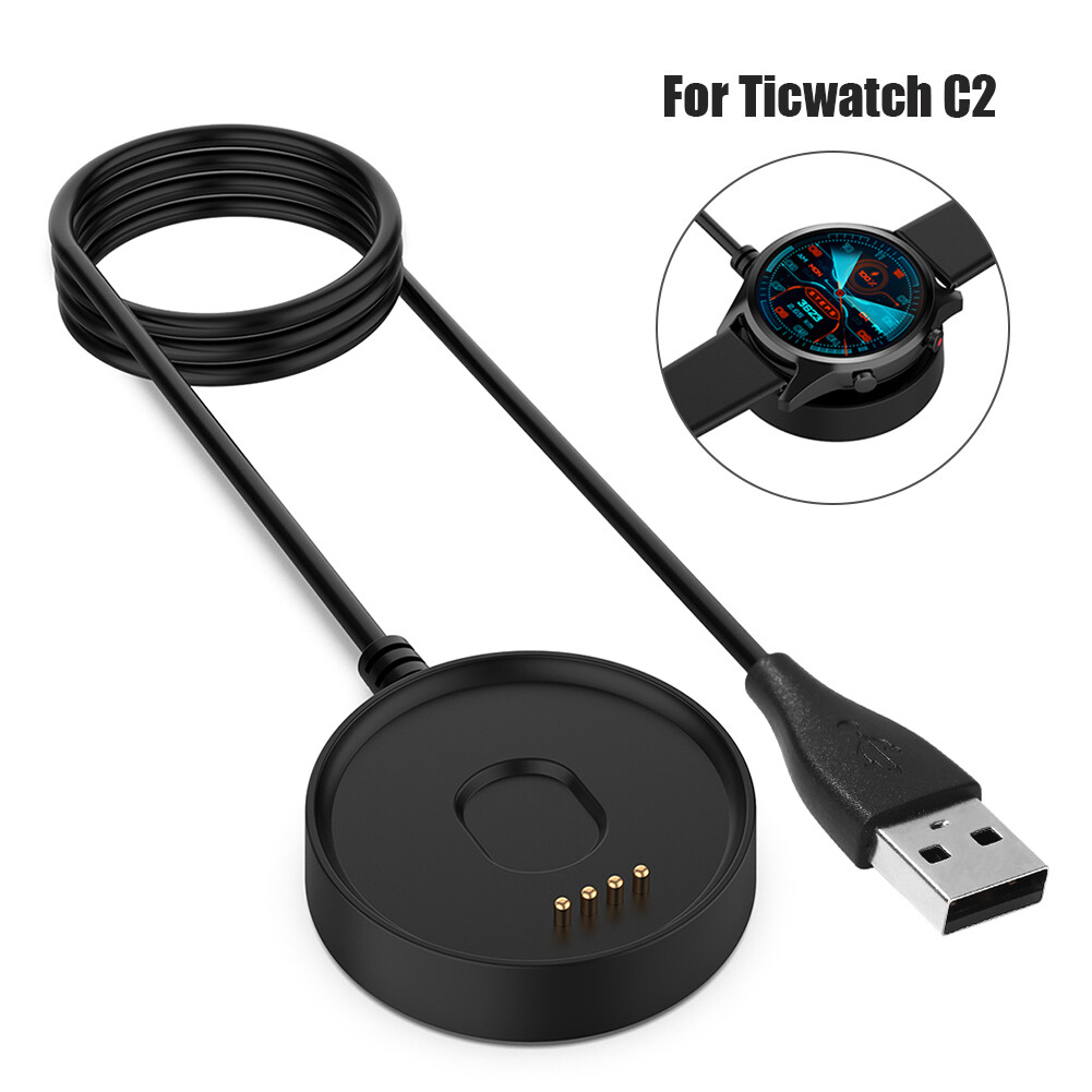 Smart Watch USB Fast Charging Cradle Dock Cable Replacement for Ticwatch C2