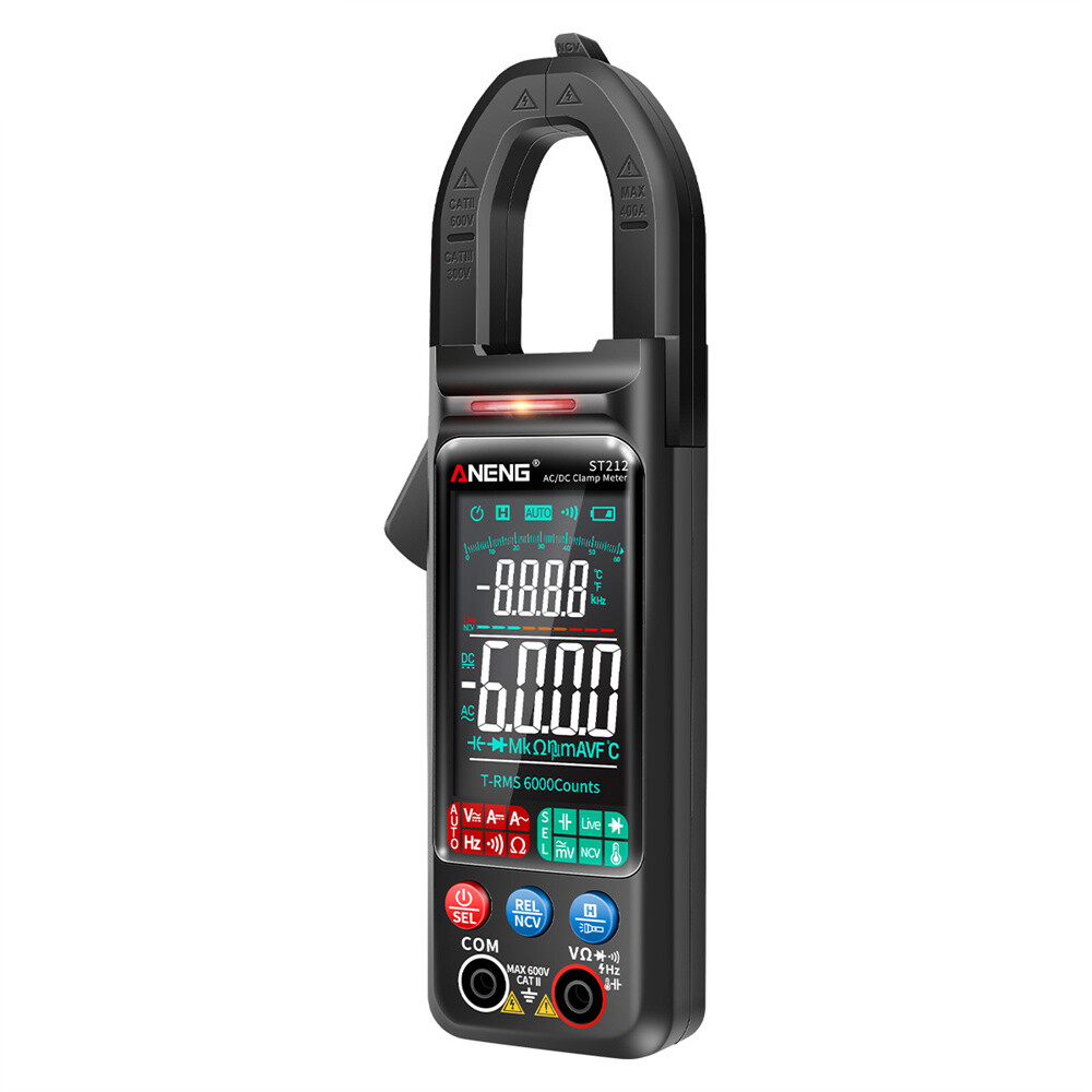Diymore Đồng Hồ Kẹp Kỹ Thuật Số Đếm ST212 6000 Máy Kiểm Tra Điện Dung Tần Số Điện Trở Dòng Điện Một Chiều/AC Đồng Hồ Vạn Năng NCV