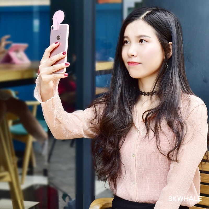 BKWHALE SF02 Sạc Mini Selfie Bổ sung Ánh sáng LED Flash Máy ảnh Điện thoại di động Selfie Ring Light