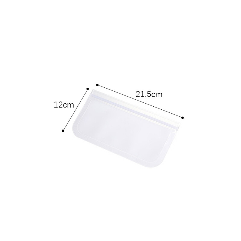 Konco Food storage bag PEVA Fresh Keeping bags for foods Refrigerator Bag Plastic Wraps Fridge Food Reusable Zip Bag no leakage Liquid Milk Storage Containers Fruits vegetable Refrigerator storage bag