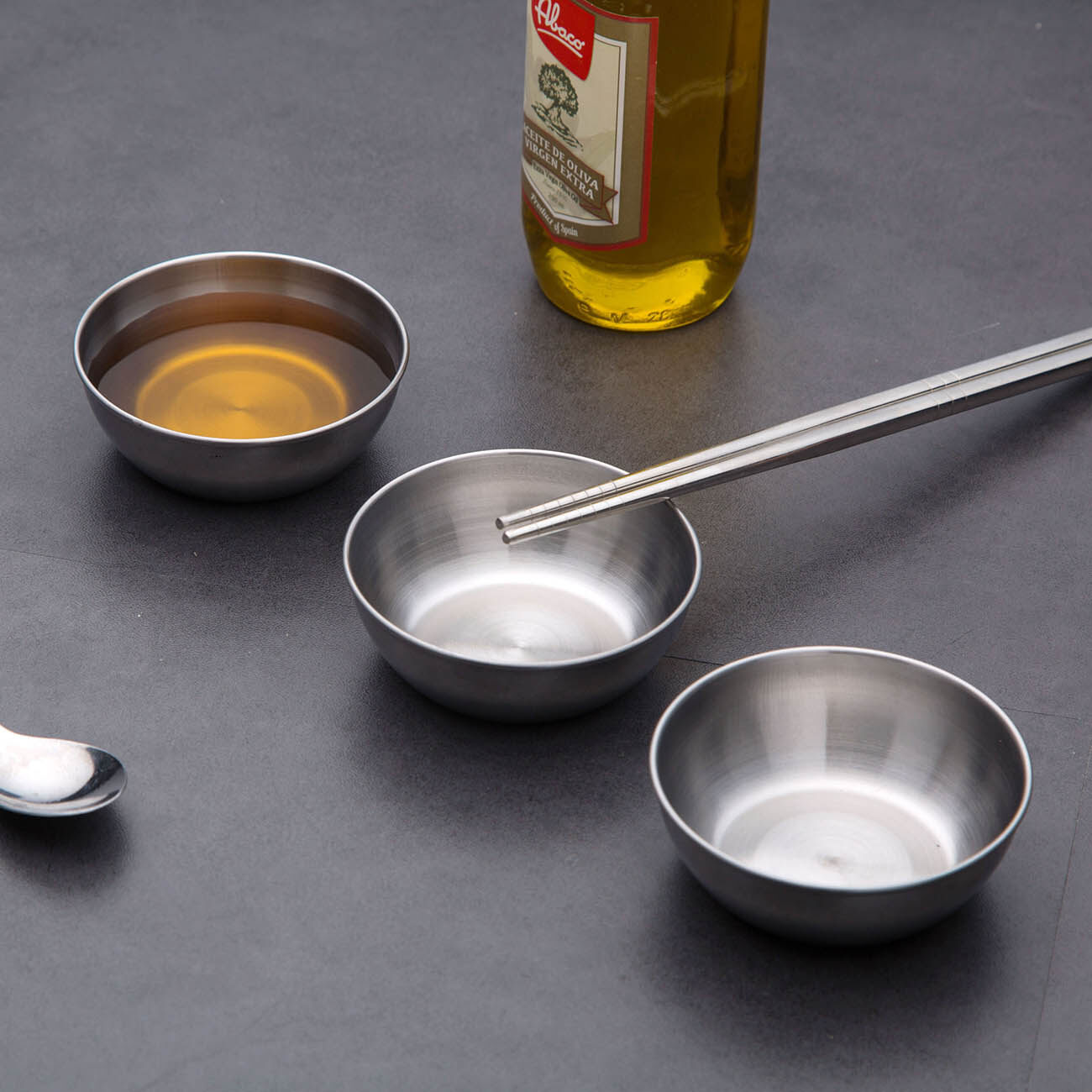 Homenhome 3/5/10 Packs Stainless Steel Sauce Dish Small Dish Kitchen Tools