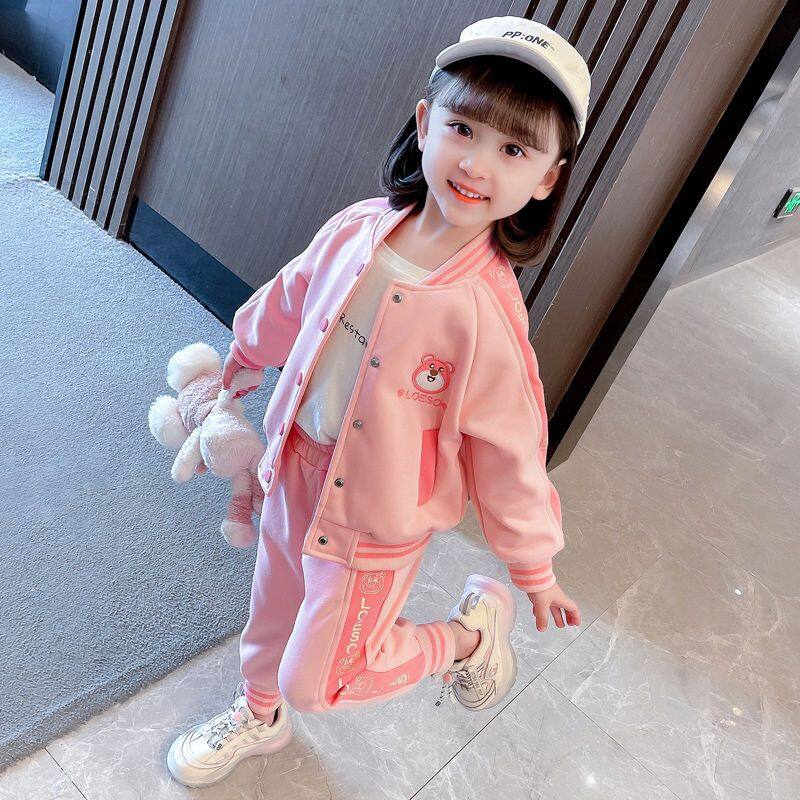 Girls' Spring and Autumn Suit 2023 New Fashionable Girls' Spring and Autumn Children's Casual Two piece Children's Wear