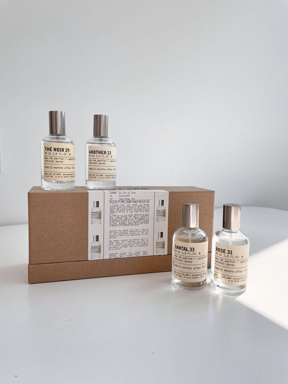 ORIGINAL LE LABO DISCOVERY PERFUME SET 4X30ML SET PERFUME FOR MEN AND