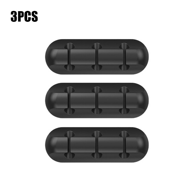 Bộ Kẹp giữ dây cáp cáp silicon quản lý đoạn cáp cuộn quấn dây cáp Quản lý máy tính để bàn gọn gàng
