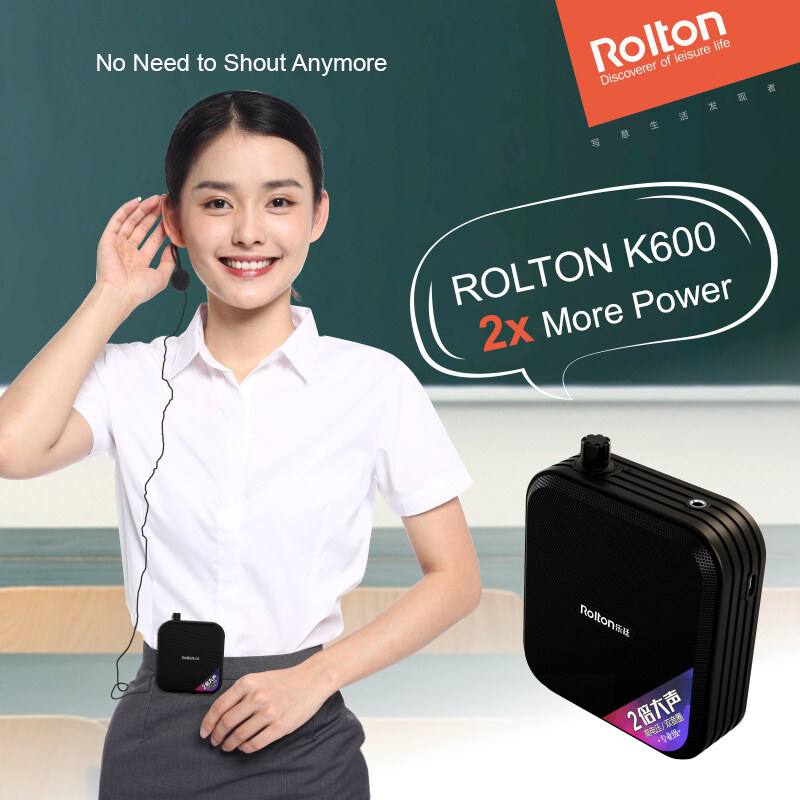 Rolton K600 Bluetooth Speaker USB Charging Speaker with Microphone