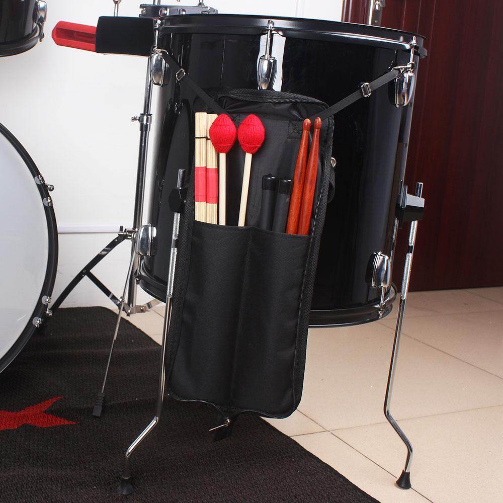 Portable Water-resistant Drum Stick Bag Case with Carrying Strap for Drumsticks