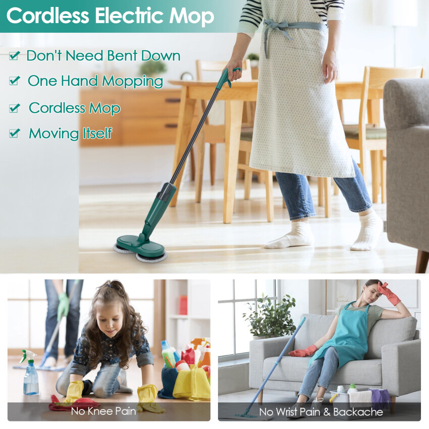 Cây Lau Nhà Điện Tự Động Không Dây Thông Minh Tại Nhà, Máy Lau Nhà Lười Biếng