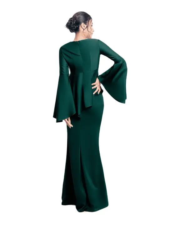 baju kurung emerald green