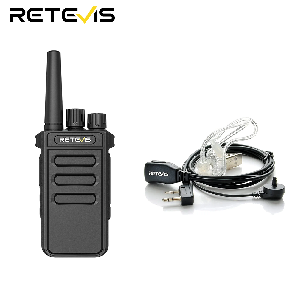 Retevis P64 Digital Two-Way Radio, Walkie-Talkie, Long Range Compatible Repeater, Group Calls, VOX, Security, Commercial Radio For Hotel (Pack Of 2