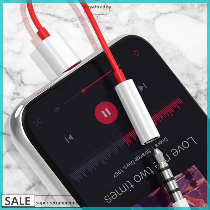 【ROYALBELLEY】 Type C To 3.5mm Headphone Jack Adapter Audio Aux Cable Phone Accessories