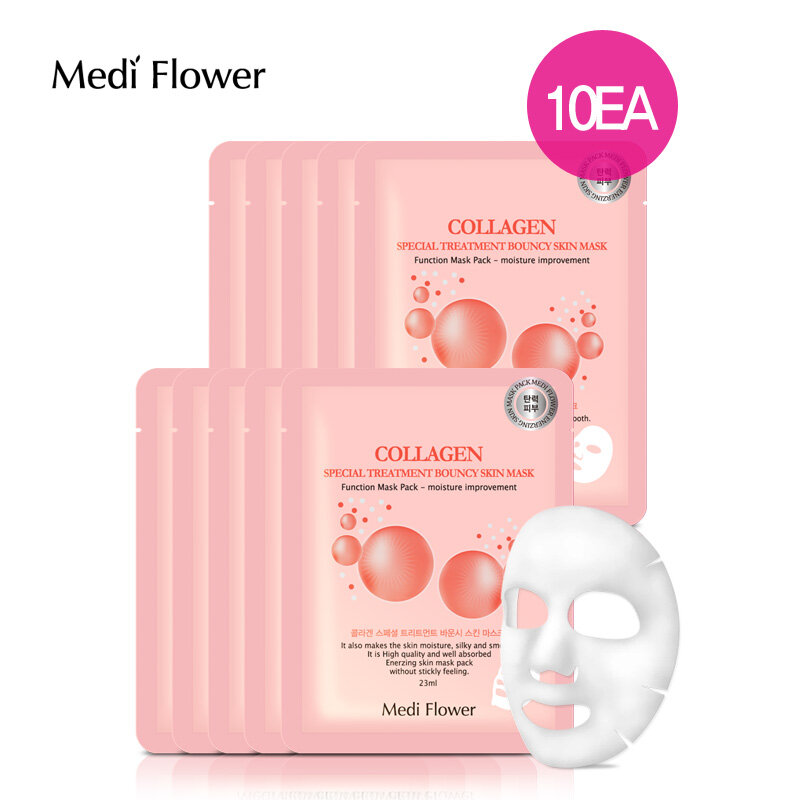 [Mediflower] [bó 10] tấm mặt nạ da xử lý đặc biệt 4 loại-Cải thiện độ ẩm, mượt & mịn
