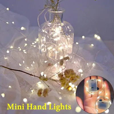 Waterproof Fairy Lights Copper Wire LED String Lights Garland Indoor Bedroom Home Wedding Decoration Battery Powered