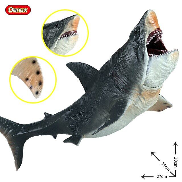 Oenux Prehistoric Savage Ocean Megalodon Helicoprion Action Figure Sea ...