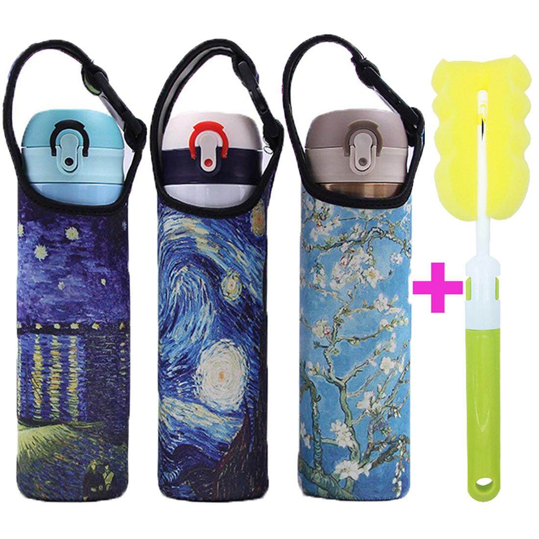 Neoprene Water Bottle Sleeve Portable Outdoor Bottle Cooler Cover Holder Strap