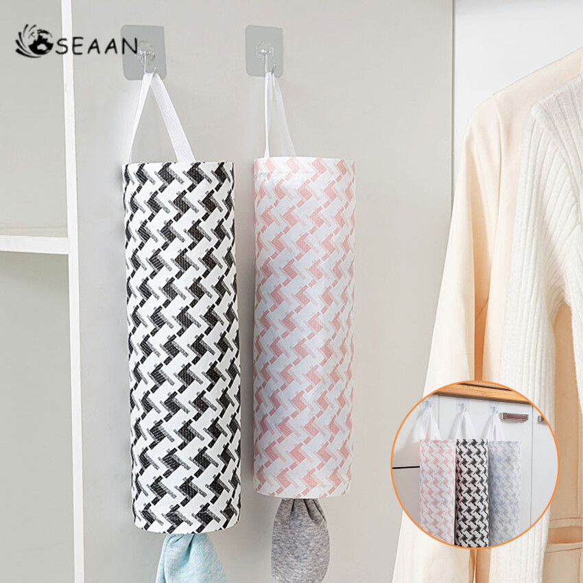 Túi Đựng Bằng Nhựa Lưới Có Móc, Túi Đựng Đồ Treo Túi Lưới Treo Có Thể Giặt Thoáng Khí Gấp Gọn Túi Đựng Rác Cho Nhà Bếp Túi Nhựa