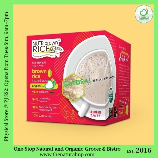 NutriBrownRice® (Original – No Sugar Added) with Prebiotic 8x35g | Lazada