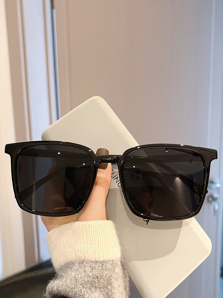 Extra Large Size Widened 16cm Large Size Sunglasses Men's Tr90 Comfortable Square Shading Sunglasses Women's Face Shading Small