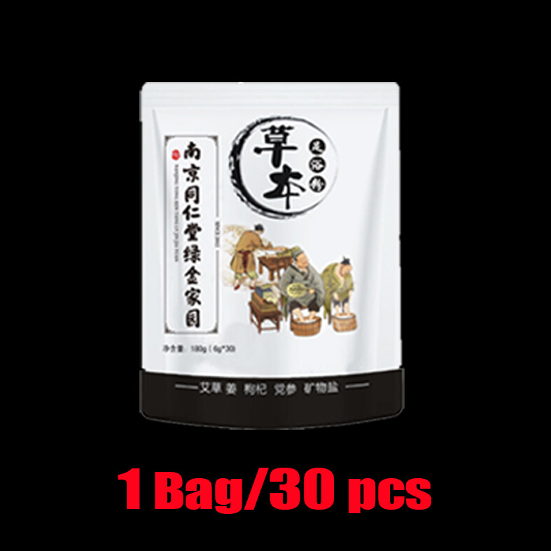 30pcs/Bag 中草药足浴包 Foot Bath Medicine Bag Foot Soaking Bag Can Reduce Weight Dispel Dampness Restore Energy Detoxify Promote Blood Circulation Nourish Yin and Kidney Concentrated foot soak herbal packs