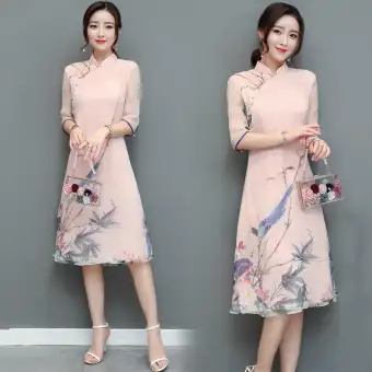 plus size cheongsam dress
