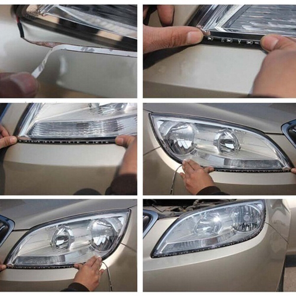 JaneDream 2Pcs 30cm 12 LED Light 3528 SMD LED Strip Light Waterproof Car Decor