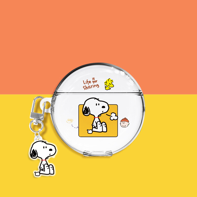 For HUAWEI Freebuds 3 Transparent Cute Cartoon Earphone Case for Freebuds 3 TPU scratch proof Protective Case