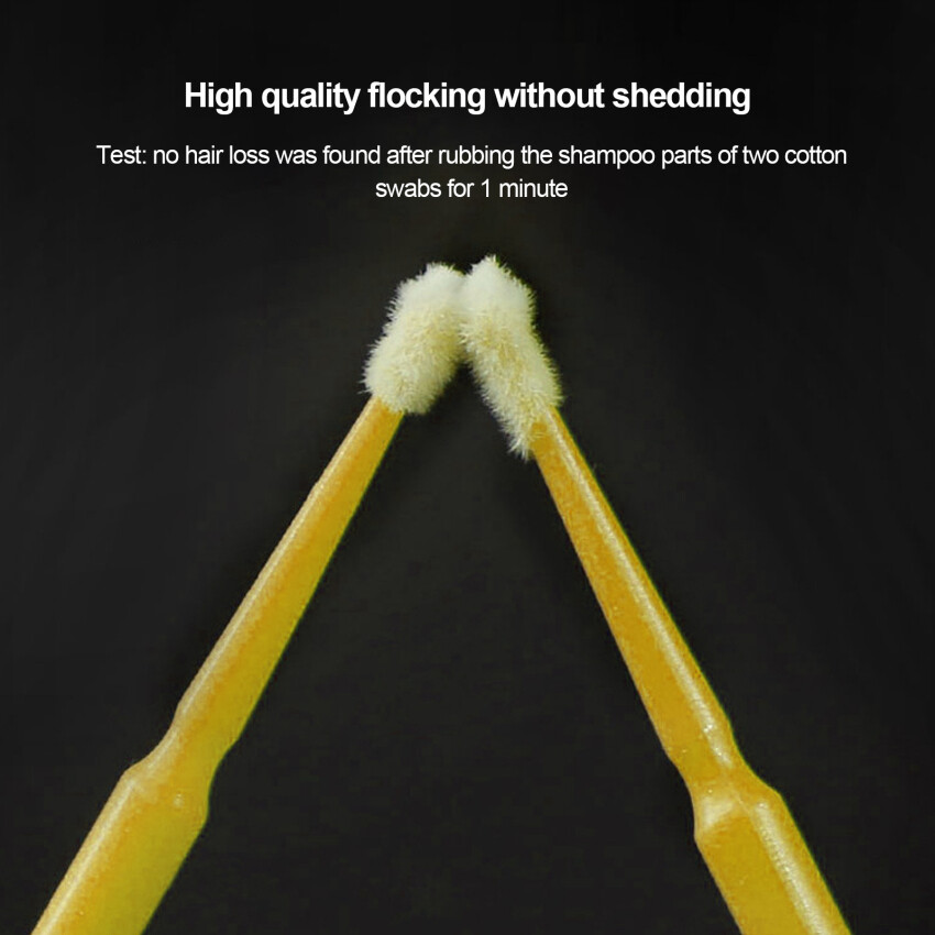 100ชิ้น Touch Up Paint Micro Brush ขนาดใหญ่2.5MMTips-พลาสติกสีเหลือง ...