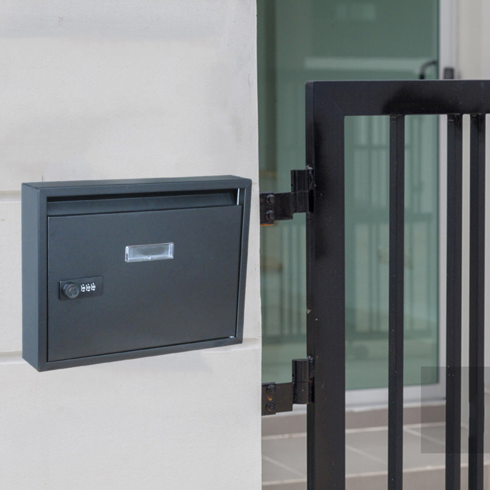 Blesiya Wall Mount Mailbox Mail Box Post Letter Suggestion Box Decoration