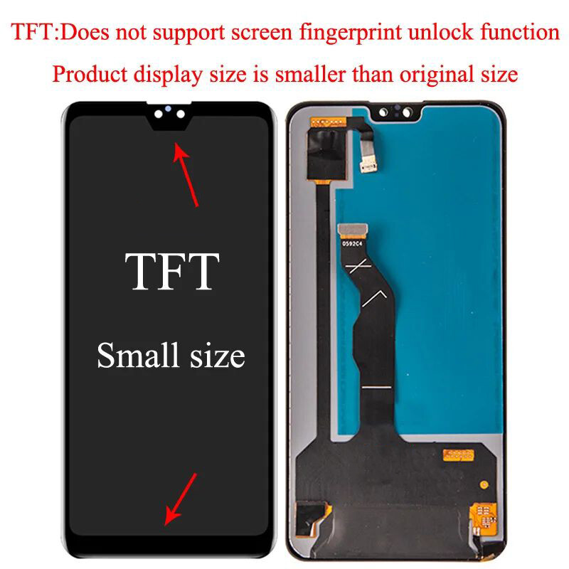 Bluesky 100% tested tft 6.62” lcd for huawei mate 30 tas-l29 lcd display touch screen digitizer panel assembly replacement