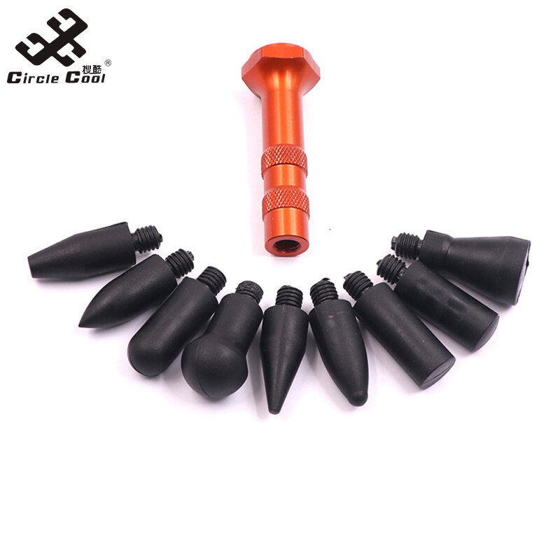 Circle Cool Car Body Paintless Dent Leveling Pen Bumps Depressions Pits Shaping Percussion Pen Detachable Repair Tools
