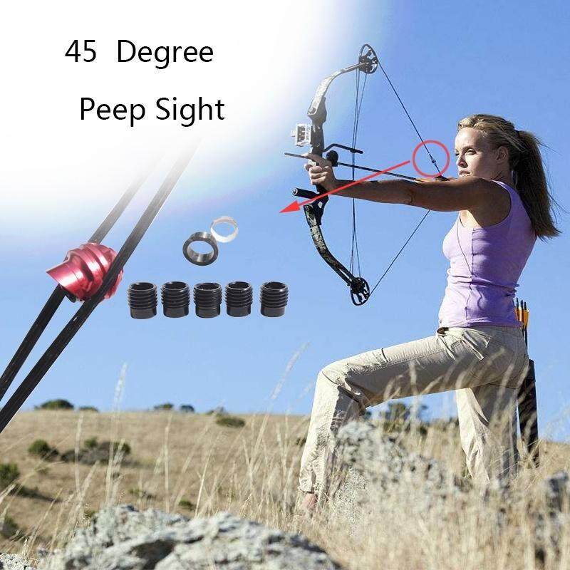 Aluminum Housing Clarifier Lens Fits for Archery Compound Bow Peep Sight