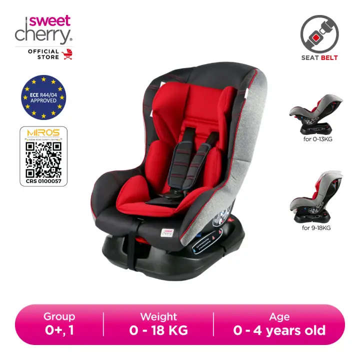 cara pasang car seat sweet cherry