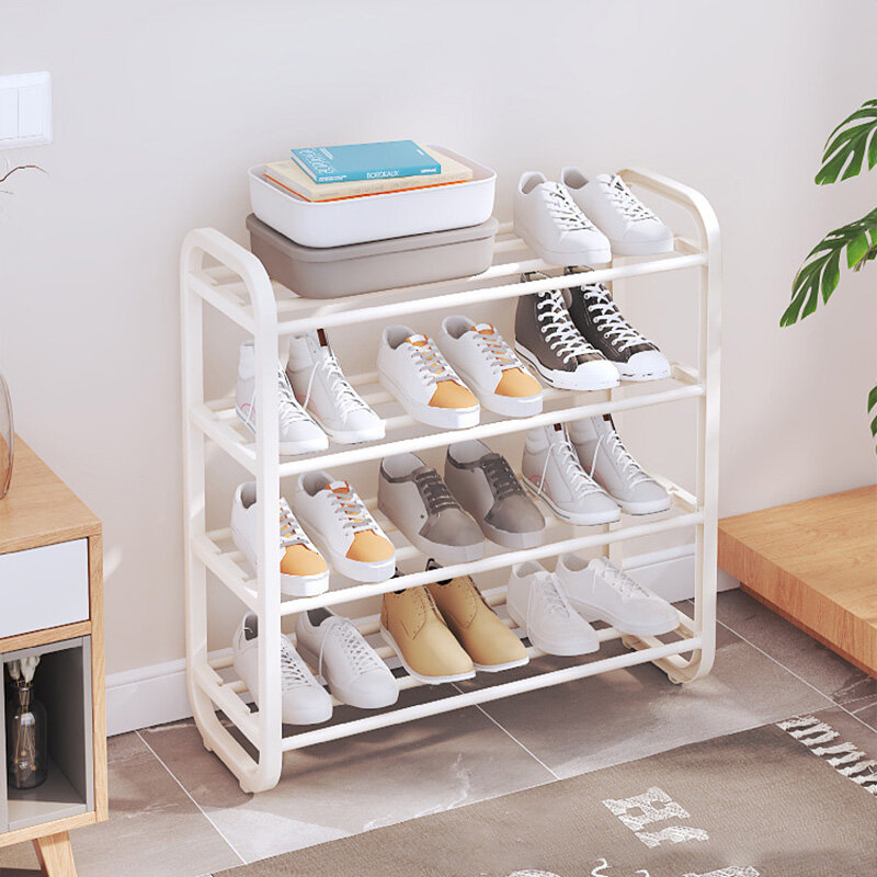 Shoe rack home dormitory door simple shoe rack multi-layer dustproof storage shoe cabinet small assembly shoe rack
